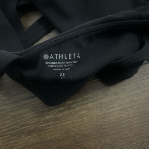 Athleta Black Longline Conscious Strappy Crop Bra - Picture 5 of 5